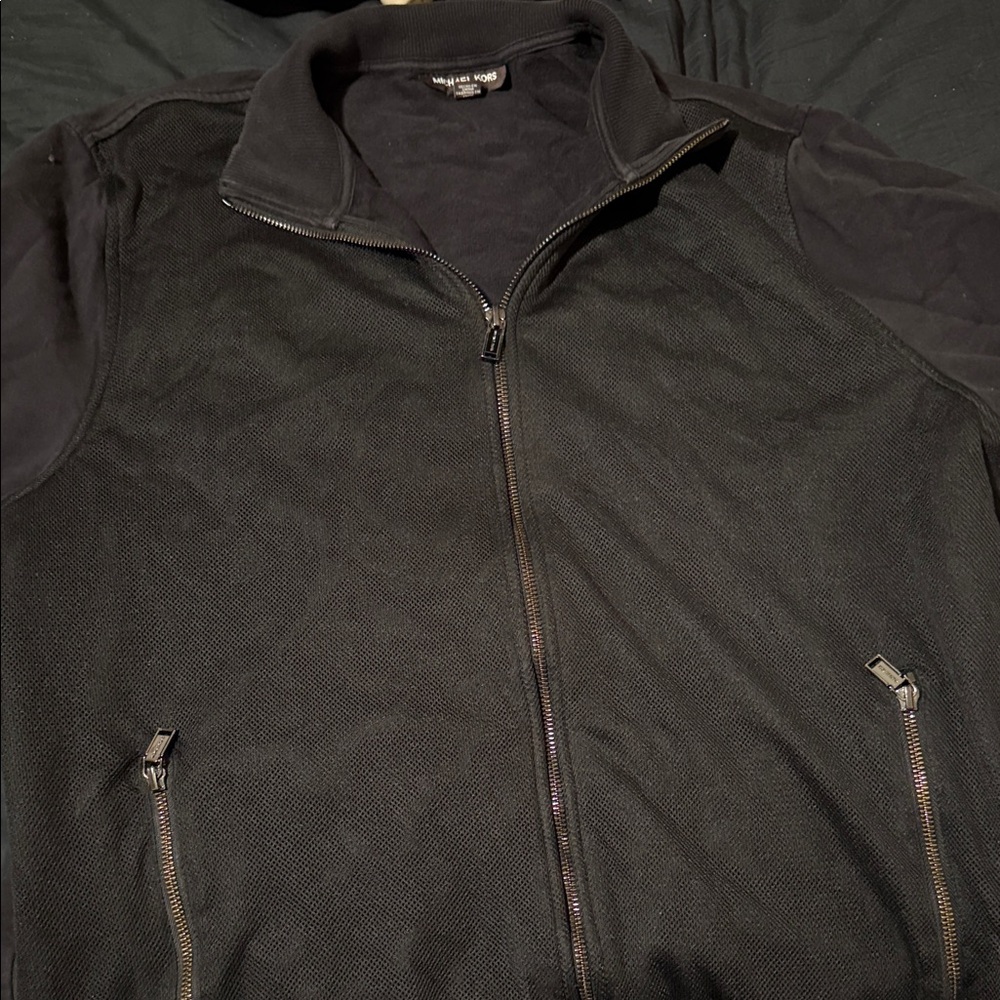 Michael Kors Men's Black Zip-Up Vest
